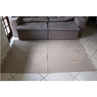 Tapete Sala Quarto1,00 x 1,50M Boho Pelo Algodão cor cru - Compre Tapetes  para todas ocasiões com Super Ofertas em 4x sem juros