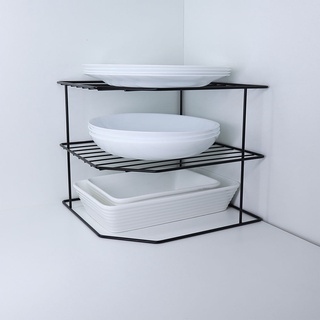 Suporte Organizador de Pratos Organizador Horizontal 3 Niveis Preto 990807 Bel