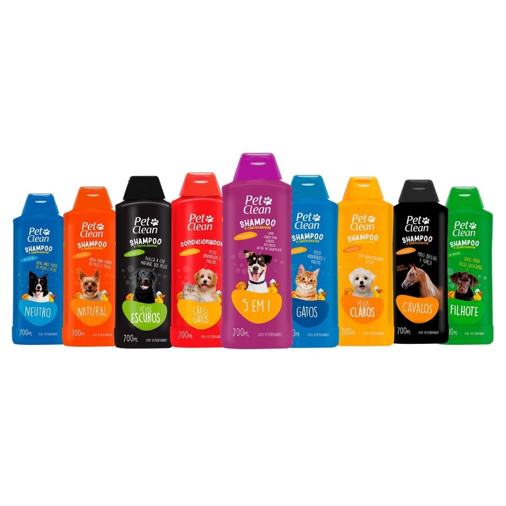 Shampoo e Condicionador Pet Clean PetClean Pet Cachorro Gato 700 ml