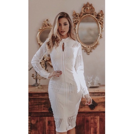 Vestido de best sale gripir branco