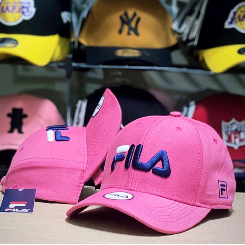 Boné best sale fila rosa