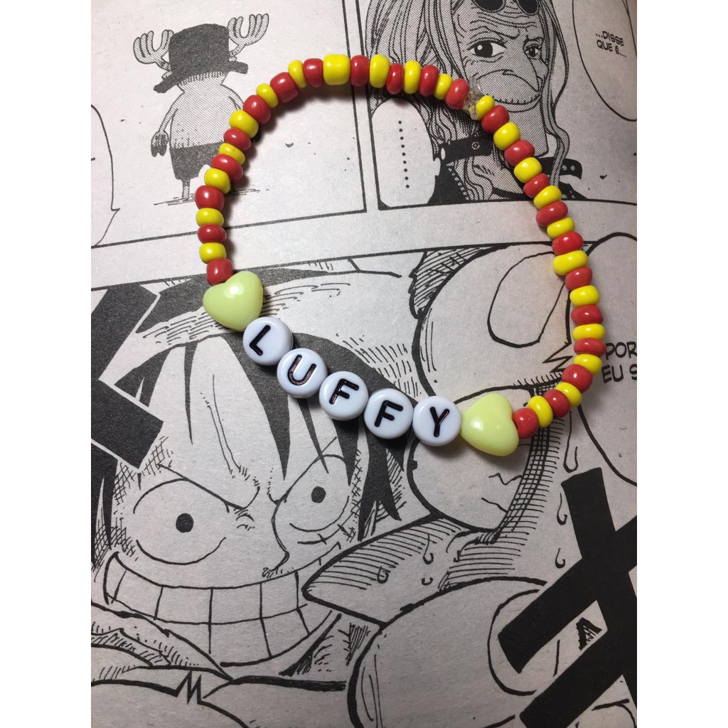 Pulseira de Miçangas - One Piece Luffy