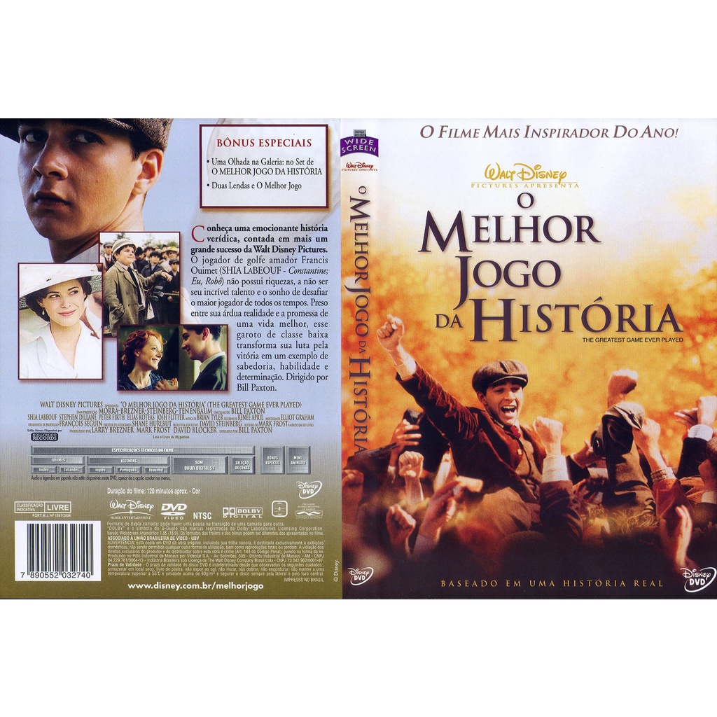 Dvd O Melhor Jogo da História - Shia LeBeouf (Novo/Lacrado/Original ...