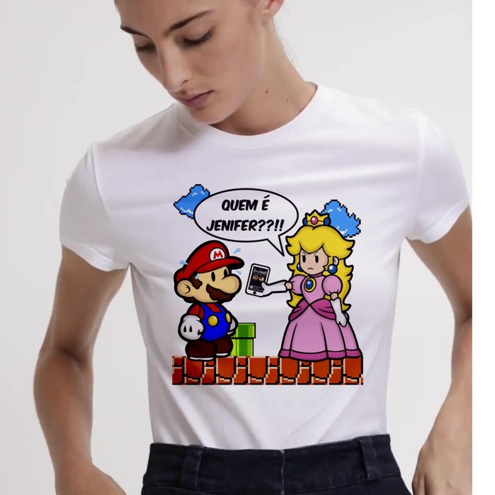 Camiseta princesa mario bros new arrivals