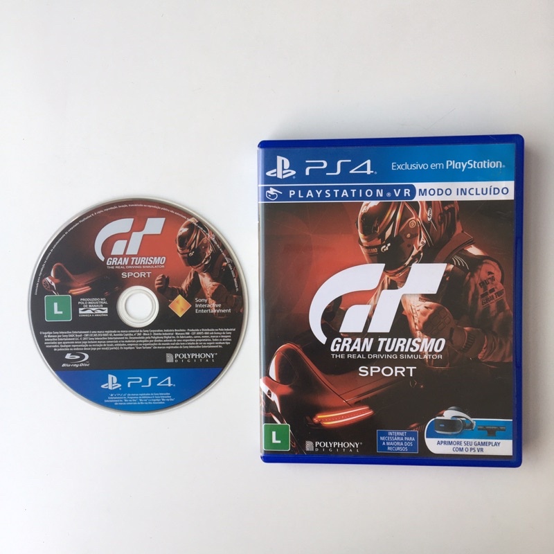 Gran Turismo Sport - Ps4 Mídia Física Usado - Mundo Joy Games - Venda,  Compra e Assistência em Games e Informática