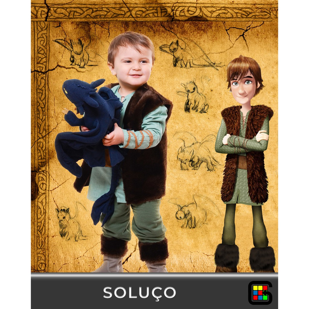 Fantasia Soluço de Como Treinar o Seu Dragão | Shopee Brasil