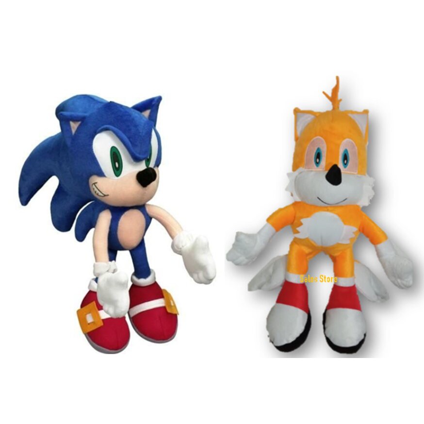 Boneco Tails de Pelúcia da Turma Sonic 2022