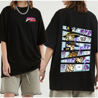 Camiseta Básica Algodão Unissex anime japonês jojo aventura bizarra