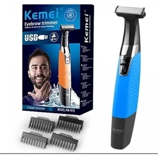 Kemei Barbeador KM- 1910 Elétrico Recarregável