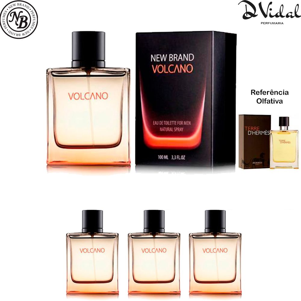 Perfume Masculino New Brand Gold com menor preço