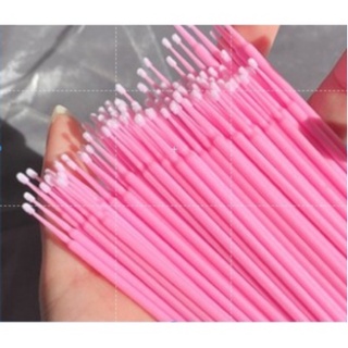 Pincel Aplicador Descartável Gloss e Batom Extensão de cílios Maquiagem Cotonete 100 unidades