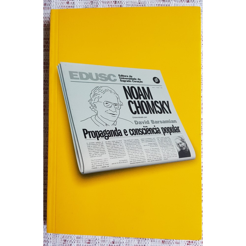 Propaganda e Consciência Popular 2003- Noam Chomsky- LIVRO SEMI-NOVO/ sebo