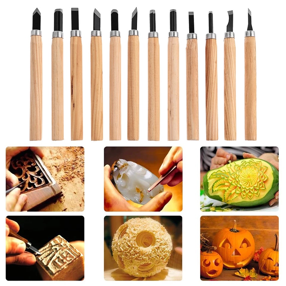 Kit jogo 6 peças Goiva Formão para Entalhar Madeira Artesão Western Formão Magazine Luiza