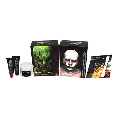 Kit Maquiagem Artística Zumbi Efeitos Especiais - Color Make