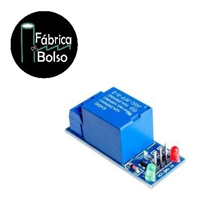 Módulo Relé 1 Canal 5V 10A com Led Indicador para Arduino
