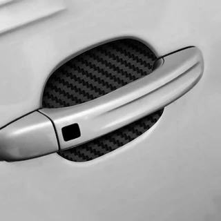 Adesivo Película Protetora Fibra De Carbono Maçaneta Anti-risco Película adesiva proteção maçaneta de porta do carro anti-risco