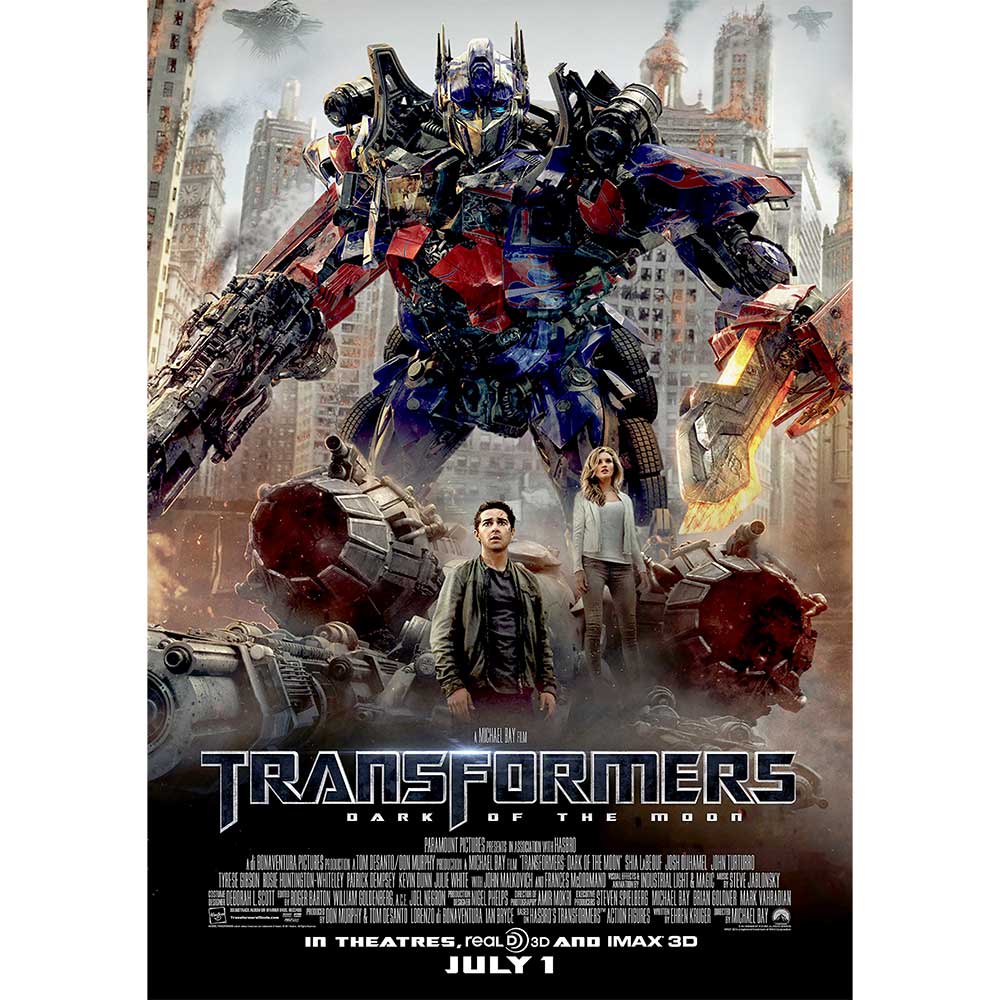 Big Poster Filme Transformers 1 LO01 Tamanho 90x60 cm