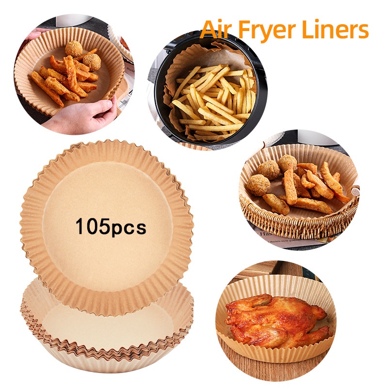 105pcs Air Fryer Disposable Paper Liner,disposable Fryer Paper