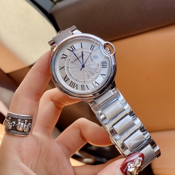 Relógio Azul Série Balão Série Relógio Masculino Estilo Casal Feminino Todos os Aço Inoxidável Estilo Empresarial Popular Simples High-End