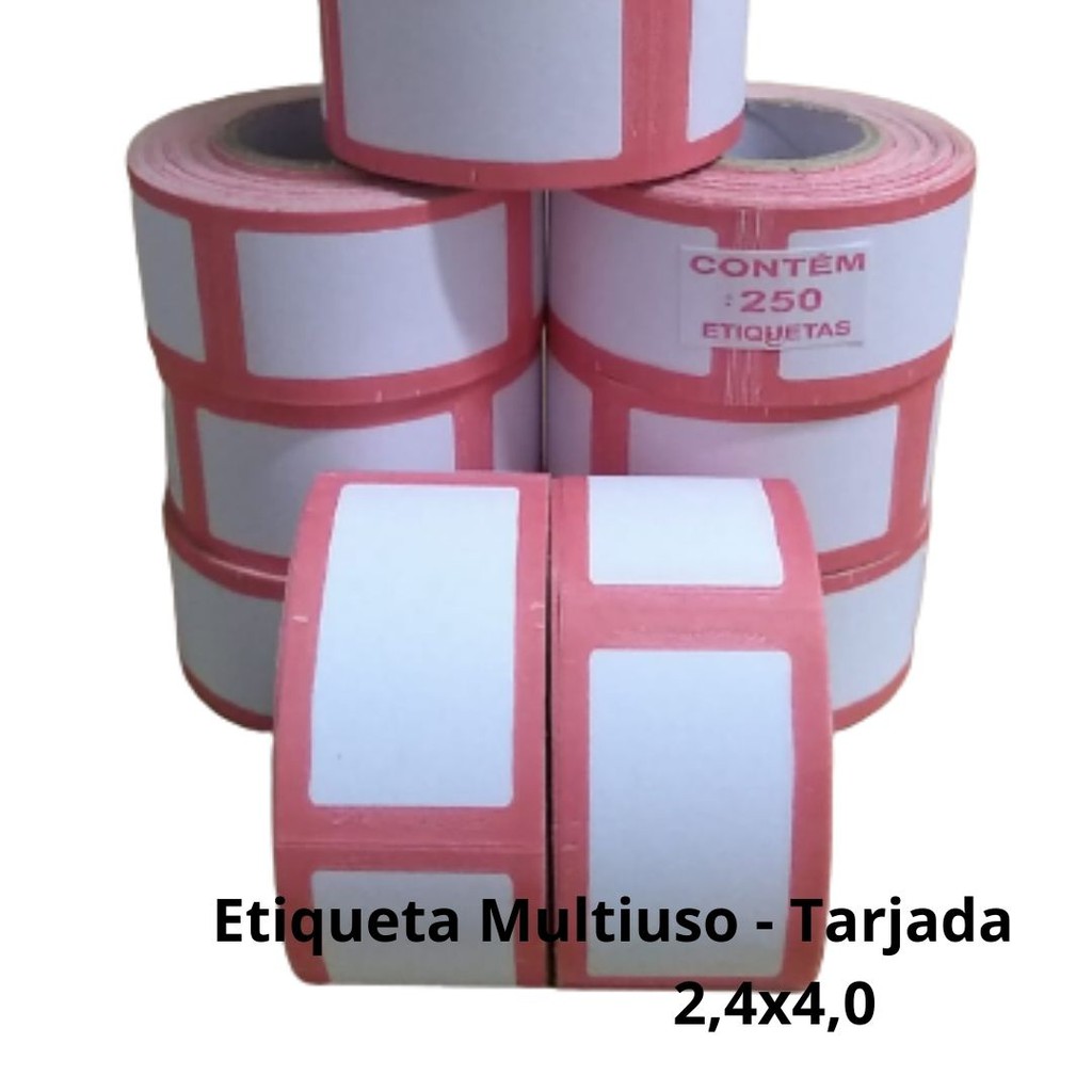 Etiqueta Multiuso Tarjada X Mm Rolos Shopee Brasil