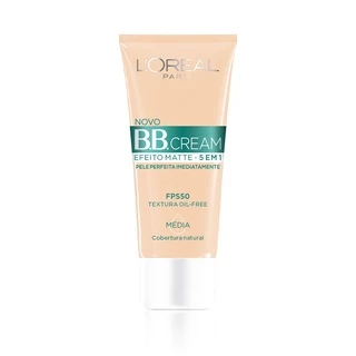 Base BB Cream L'Oréal Paris Efeito Matte Cor em Oferta na Shopee
