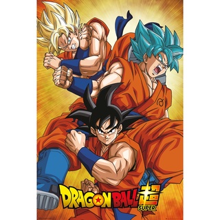 Kit Quadros Decorativos Mosaico 5 Peças Anime Dragon Ball Goku As 7 Esferas  do Dragão Desenho Infantil Criança Personagem Personalizado Boku Presente