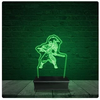 Luminária Abajur Acrílico Led - Yasuo League Of Legends LOL