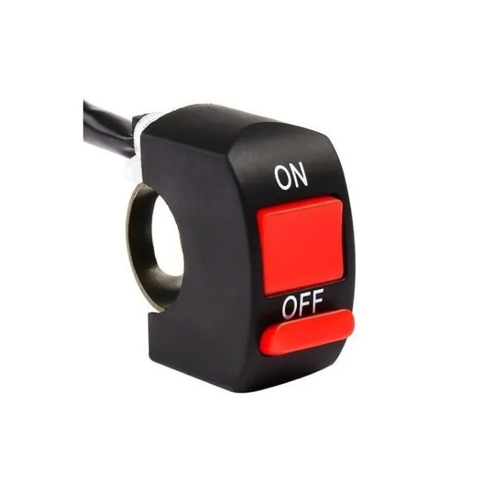 Botão Interruptor On/off Farol Auxiliar Milha Moto Novo Liga