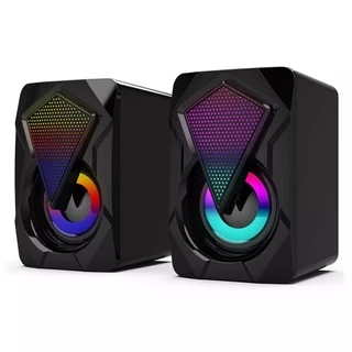 Caixa de Som RGB Led computador Pc Gamer luz de respiração fria Caxinha alto falante em Oferta na Shopee