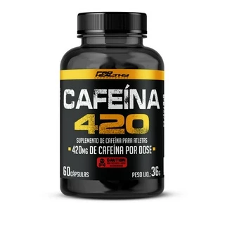 Cafeína 420mg - Extra Forte - Pote 60 Cápsulas - Pro Healthy