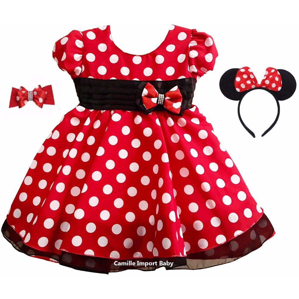 Roupa da minnie para best sale aniversário de 1 ano