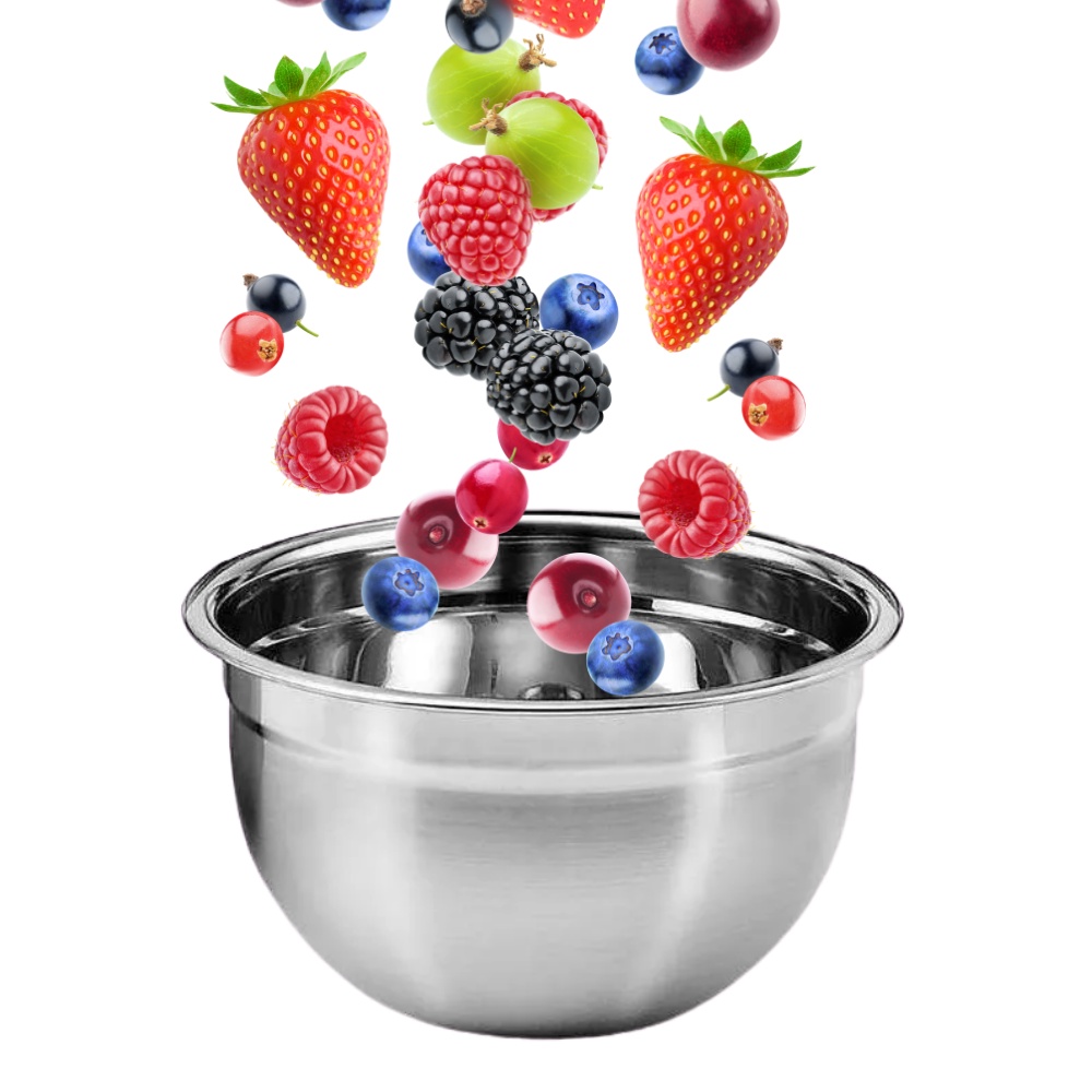Tigela Bowl Aço Inox Profissional 18cm Fundo Multiuso Cozinh