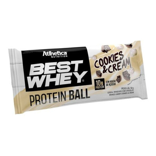 Protein Ball Best Whey – 1 Unidade Cookies – Atlhetica