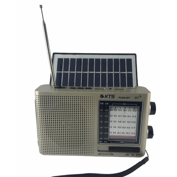 Radio Solar Portátil Fsound Fs-1587Bt Preto - Eletrolar