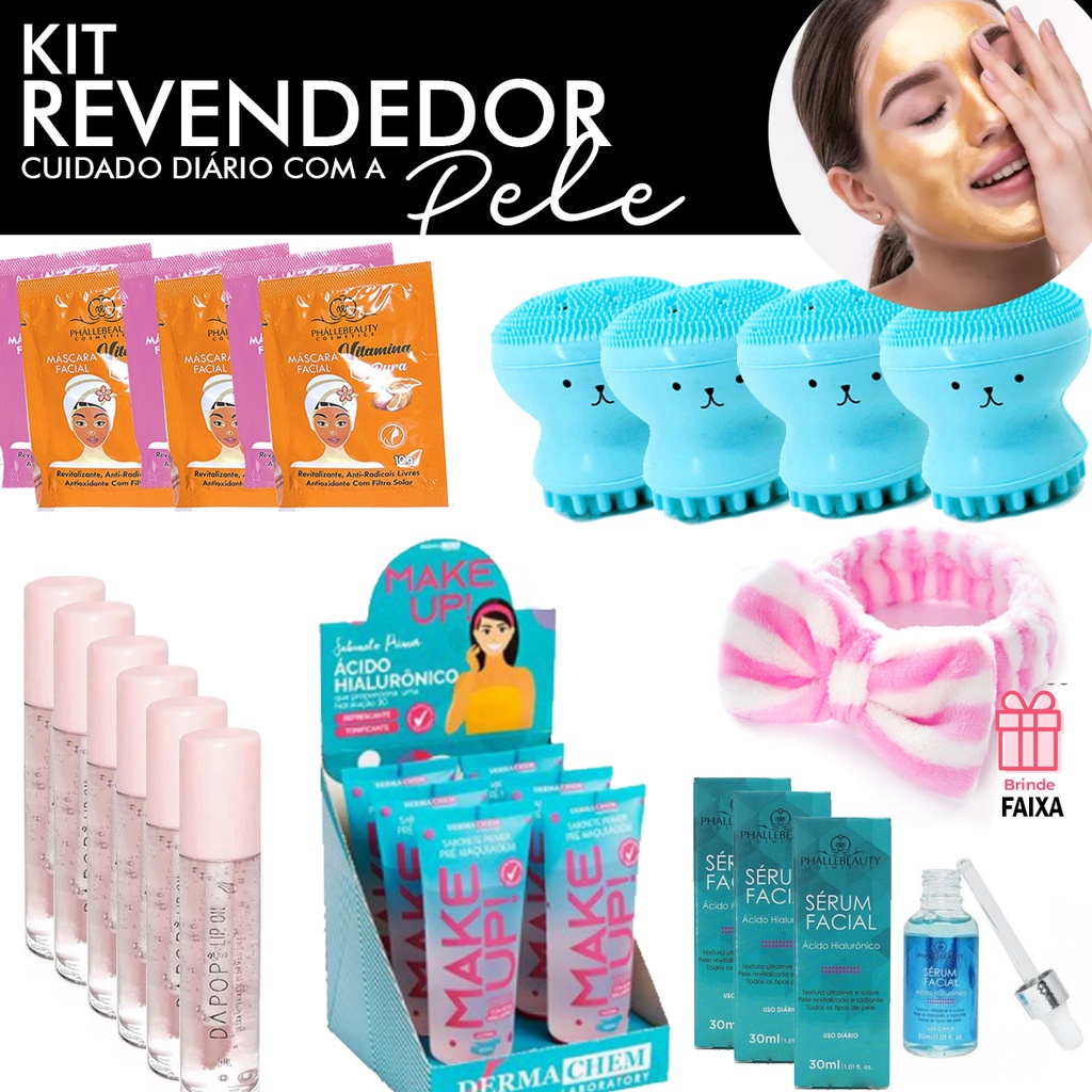 Kit Revenda 5 Und Máscara Facial 60ml - Blue Moon - Atacadão das Maquiagens  Atacadão das Maquiagens