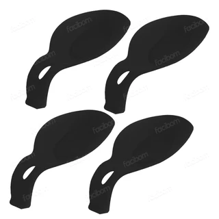 Kit 4 Descanso Suporte Talher Apoio Bancada Utensilio Flexível Silicone Cozinha