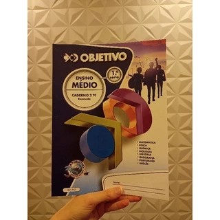 Kit c/3 Apostilas Objetivo 1° Ensino médio Quarto bimestre