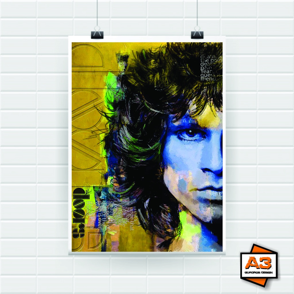 Poster Jim Morrison The Doors A4 (21cm x 30cm) | Shopee Brasil