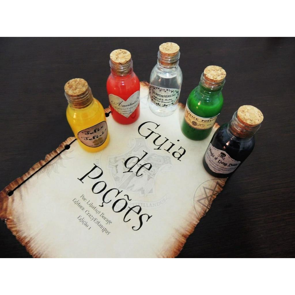 Kit De Poção Simples Harry Potter + Guia De Poções | Shopee Brasil