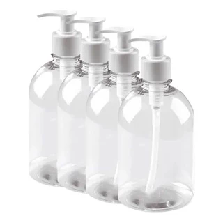 Frasco Pet 500 ml C/ Válvula Pump Saboneteira, Álcool Gel, Creme, etc...