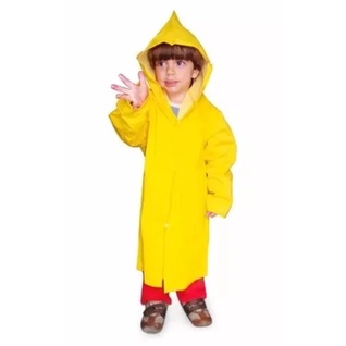 Capa De Chuva Com Capuz Forrada Infantil