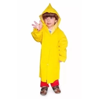 Capa De Chuva Com Capuz Forrada Infantil