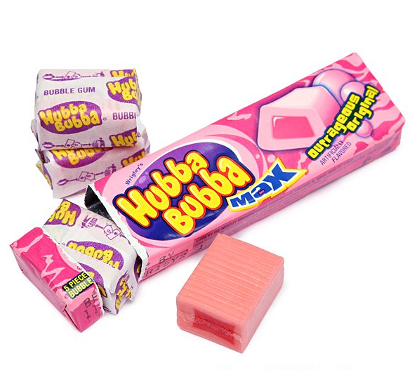 Chicletes Importados - Wrigley's Hubba Bubba Max Original - Tutti Frutti
