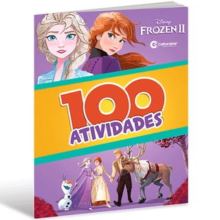 Livro 100 Atividades Infantis Princesas Frozen Disney