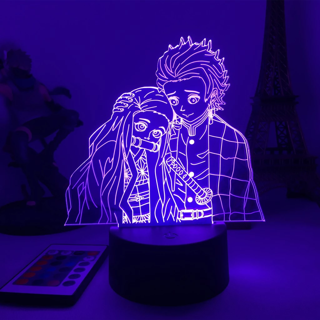 Claro Noturna Kimetsu No Yaiba Nezuko Kamado Para Decoração De Quarto
