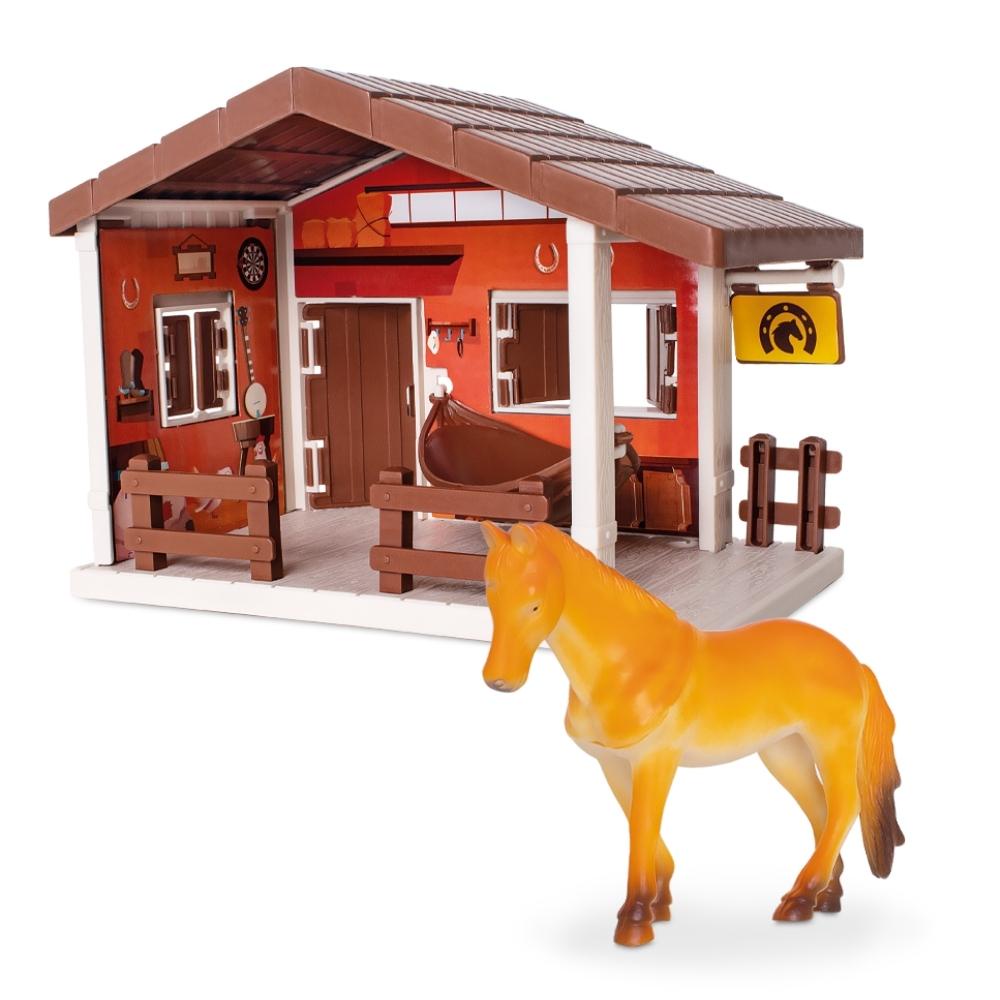Casinha de Faroeste com Cavalo e Acessórios - 0418 - Samba Toys