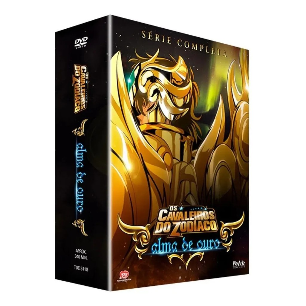 Box Dvd Os Cavaleiros Do Zodíaco: Alma De Ouro - A Série Completa Original e Lacrado