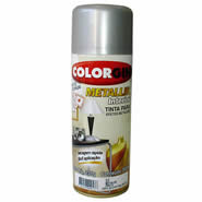 Tinta Spray Metallik Prata 350ml - Colorgin | Shopee Brasil