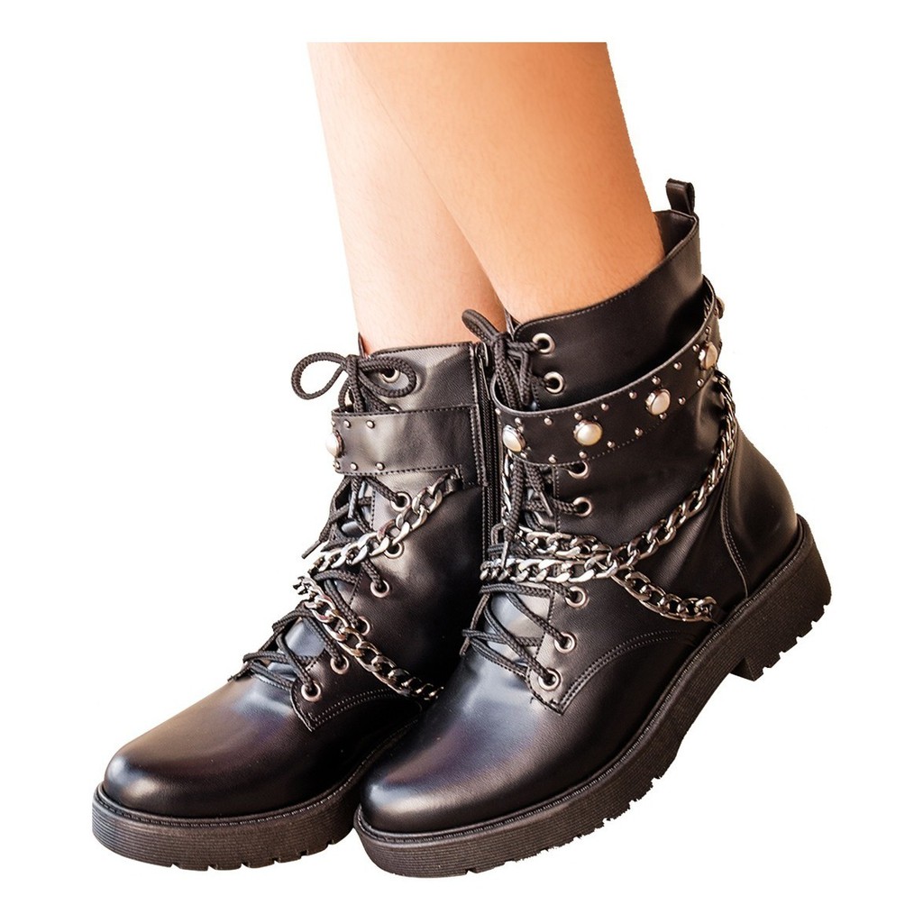 Bota estilo hot sale motoqueiro feminina