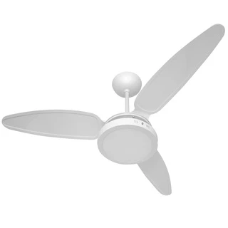 Ventilador De Teto Wind Light Silent Luminária Plafon Led 18w Redondo Ponente casa nova